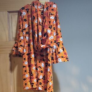 Rare Editions Orange Halloween Kids Dress